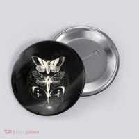 Witchcore Lepidoptera Butterfly Moth Insect Astronomy Lover Button thumb 0