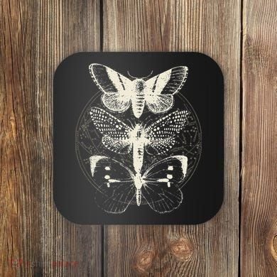 Witchcore Lepidoptera Butterfly Moth Insect Astronomy Lover Coaster