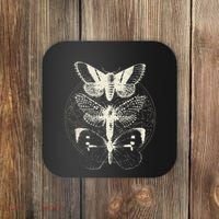 Witchcore Lepidoptera Butterfly Moth Insect Astronomy Lover Coaster thumb 0