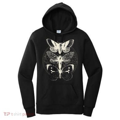 Witchcore Lepidoptera Butterfly Moth Insect Astronomy Lover Women's Hoodie