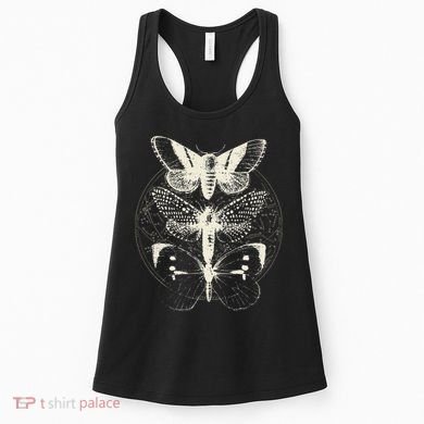 Witchcore Lepidoptera Butterfly Moth Insect Astronomy Lover Women's Tank Top