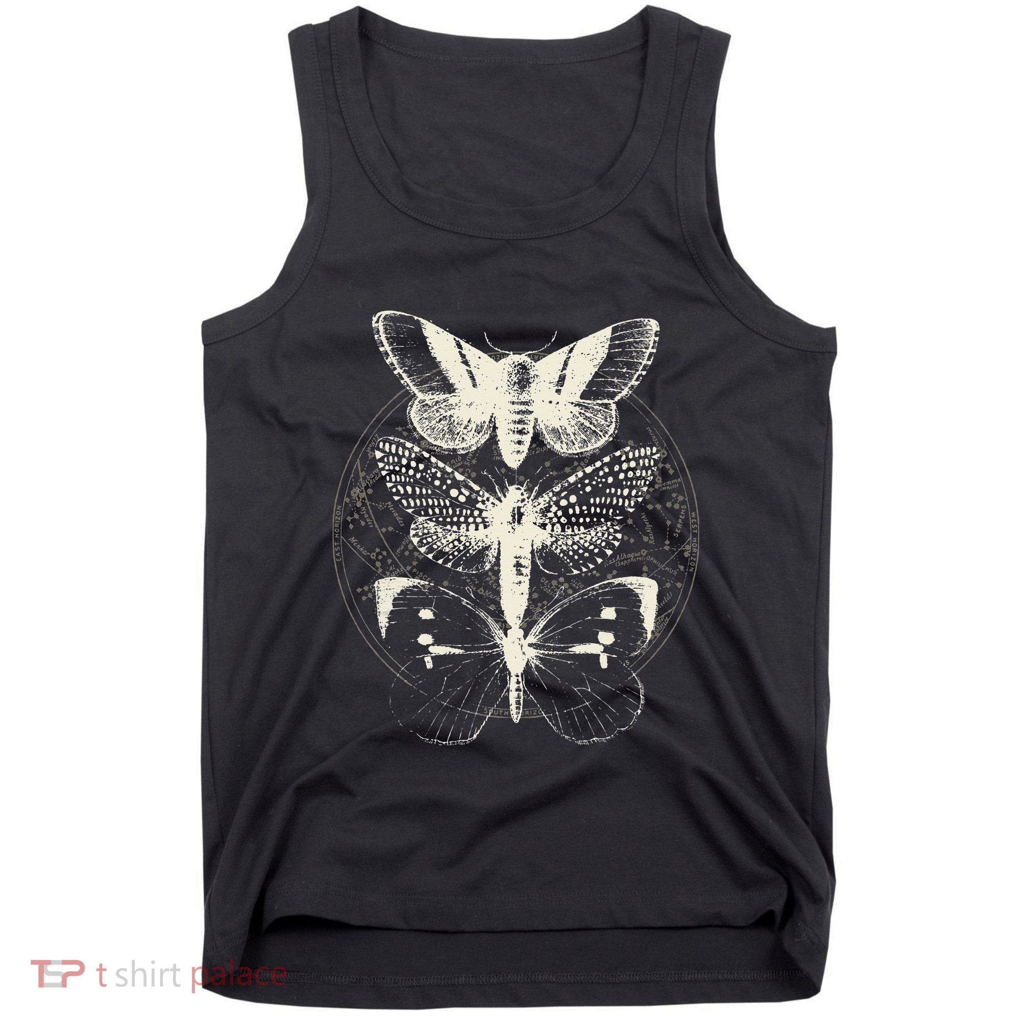 Witchcore Lepidoptera Butterfly Moth Insect Astronomy Lover Tank Top