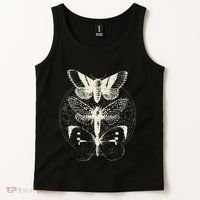 Witchcore Lepidoptera Butterfly Moth Insect Astronomy Lover Tank Top thumb 2