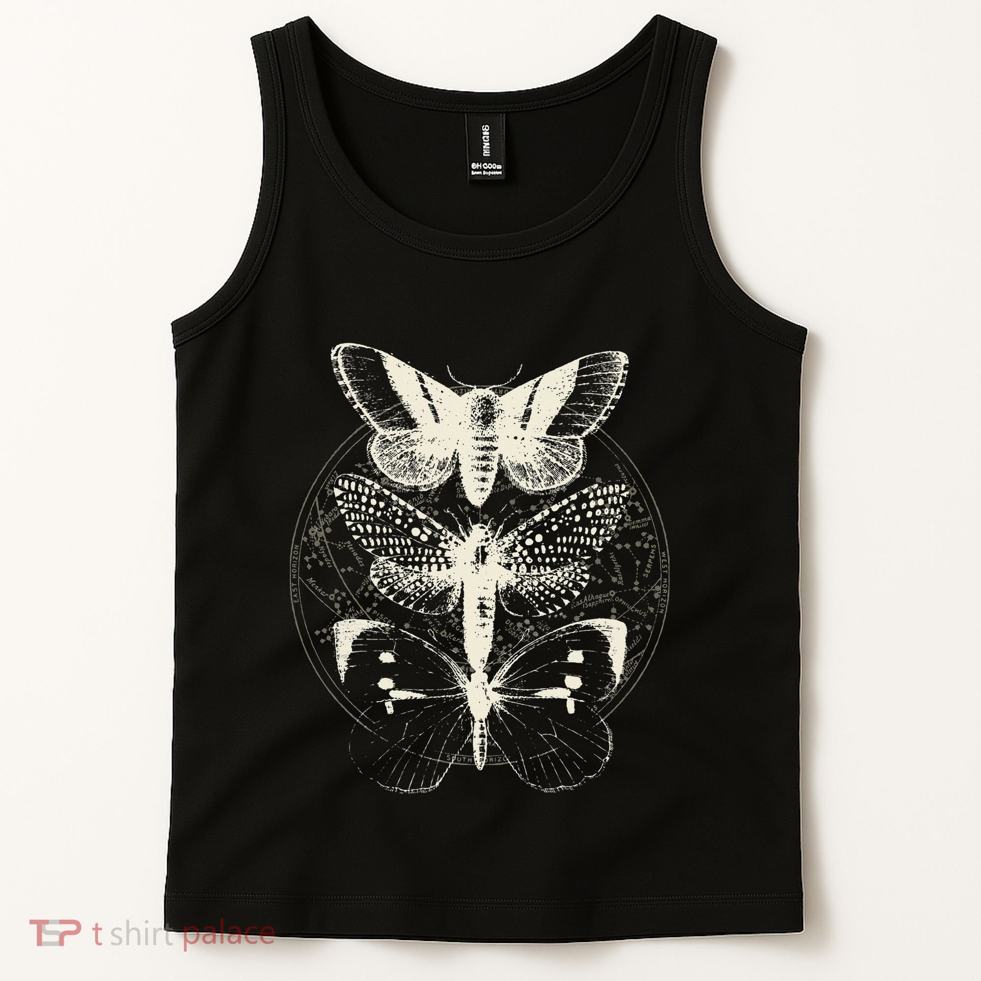 Witchcore Lepidoptera Butterfly Moth Insect Astronomy Lover Tank Top