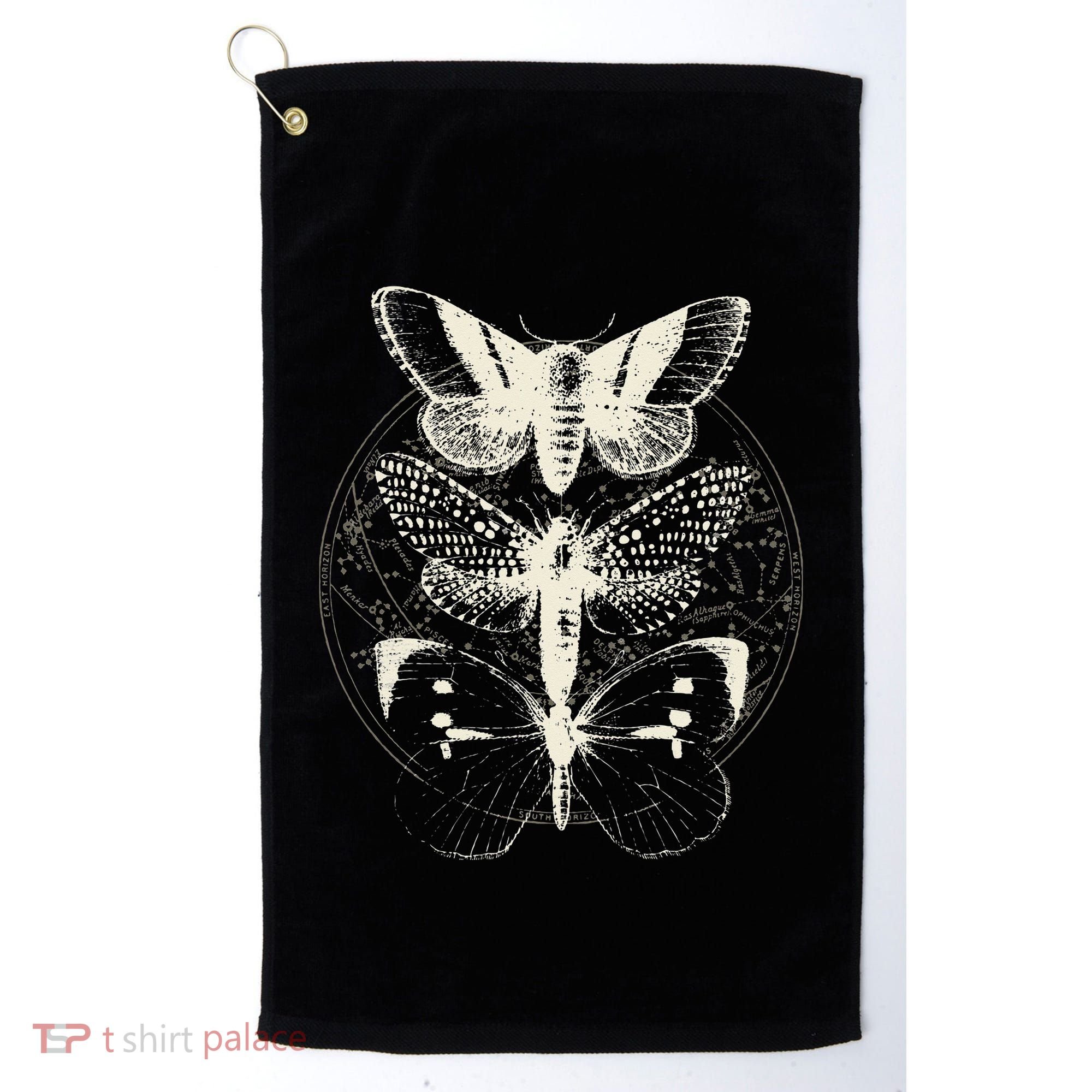 Witchcore Lepidoptera Butterfly Moth Insect Astronomy Lover Golf Towel