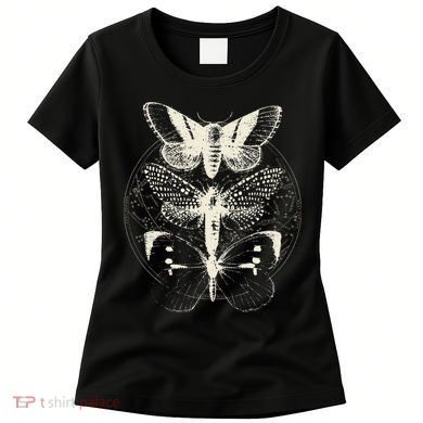 Witchcore Lepidoptera Butterfly Moth Insect Astronomy Lover Women's T-Shirt