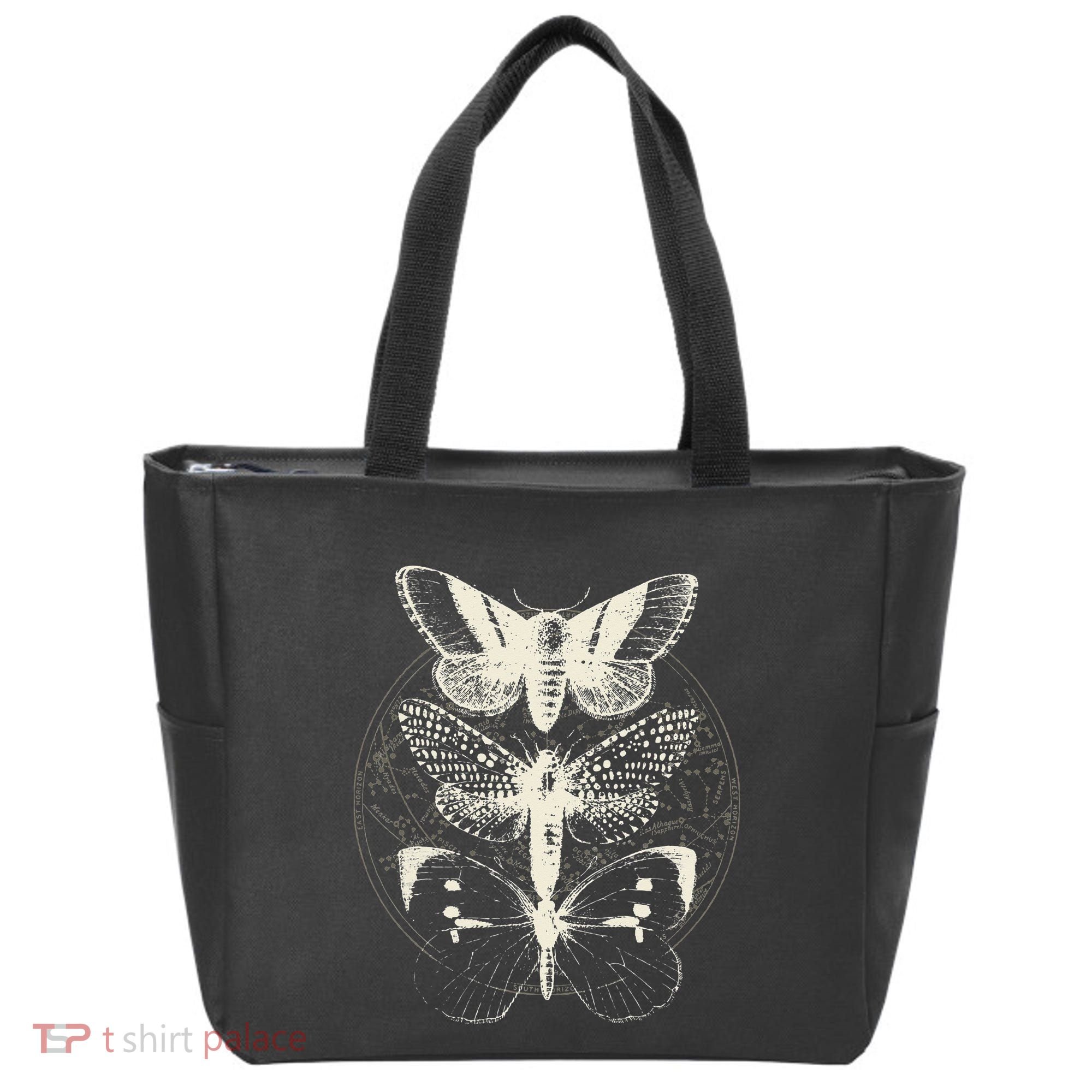 Witchcore Lepidoptera Butterfly Moth Insect Astronomy Lover Tote Bag