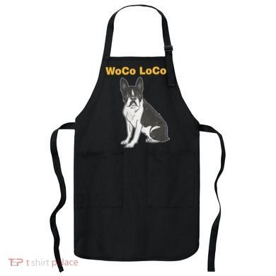 Woco Loco Boston Terrier Dog Apron