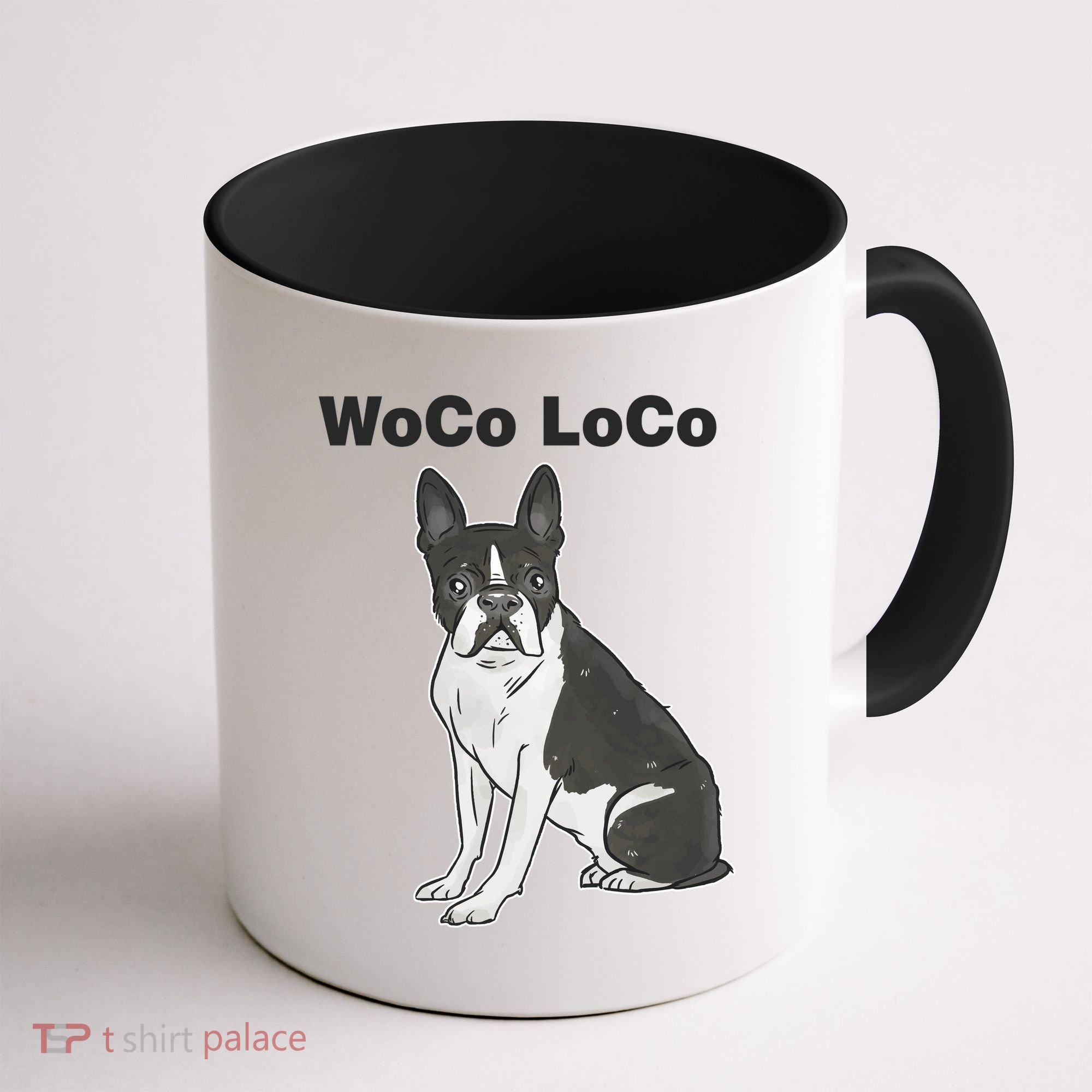 Woco Loco Boston Terrier Dog Coffee Mug