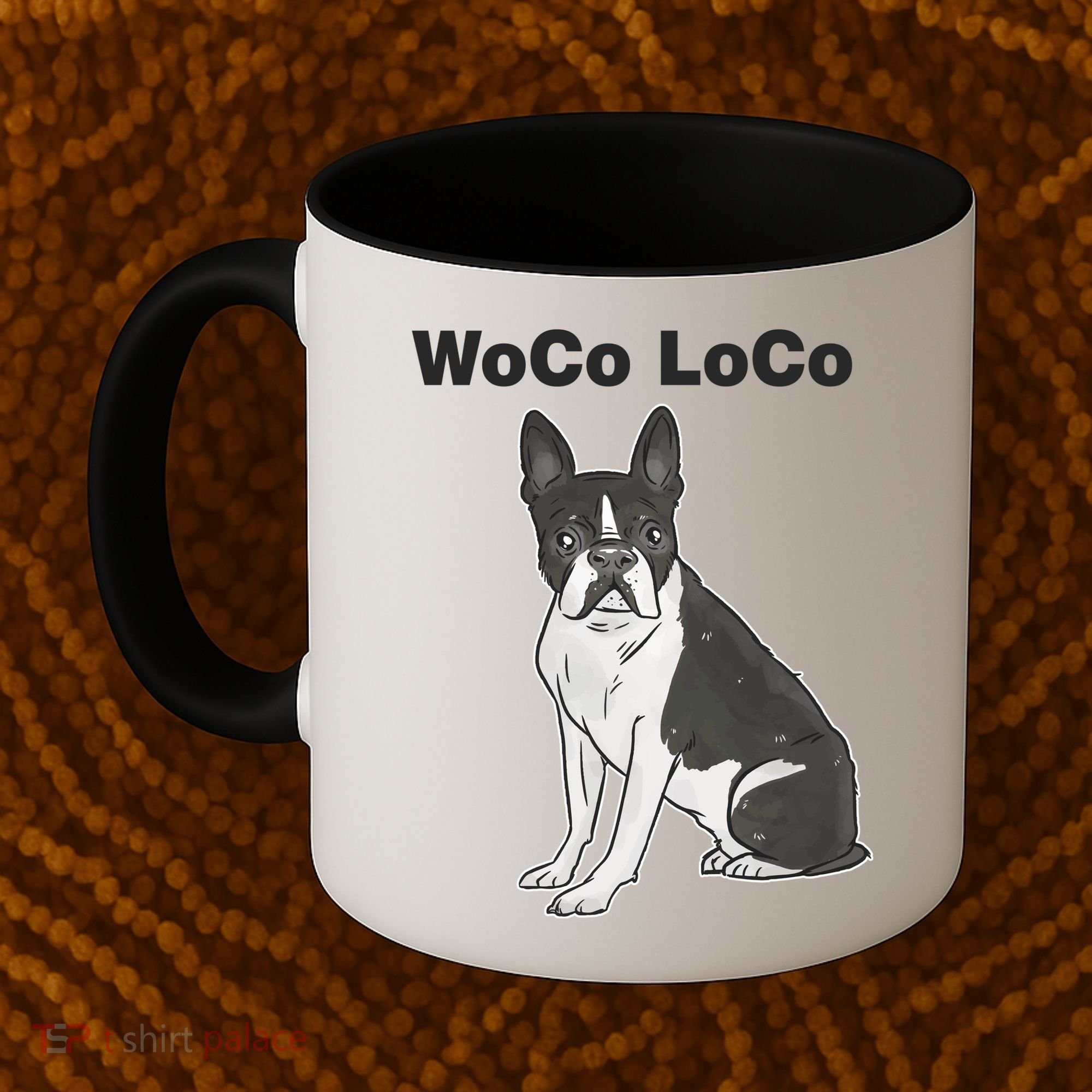Woco Loco Boston Terrier Dog Coffee Mug