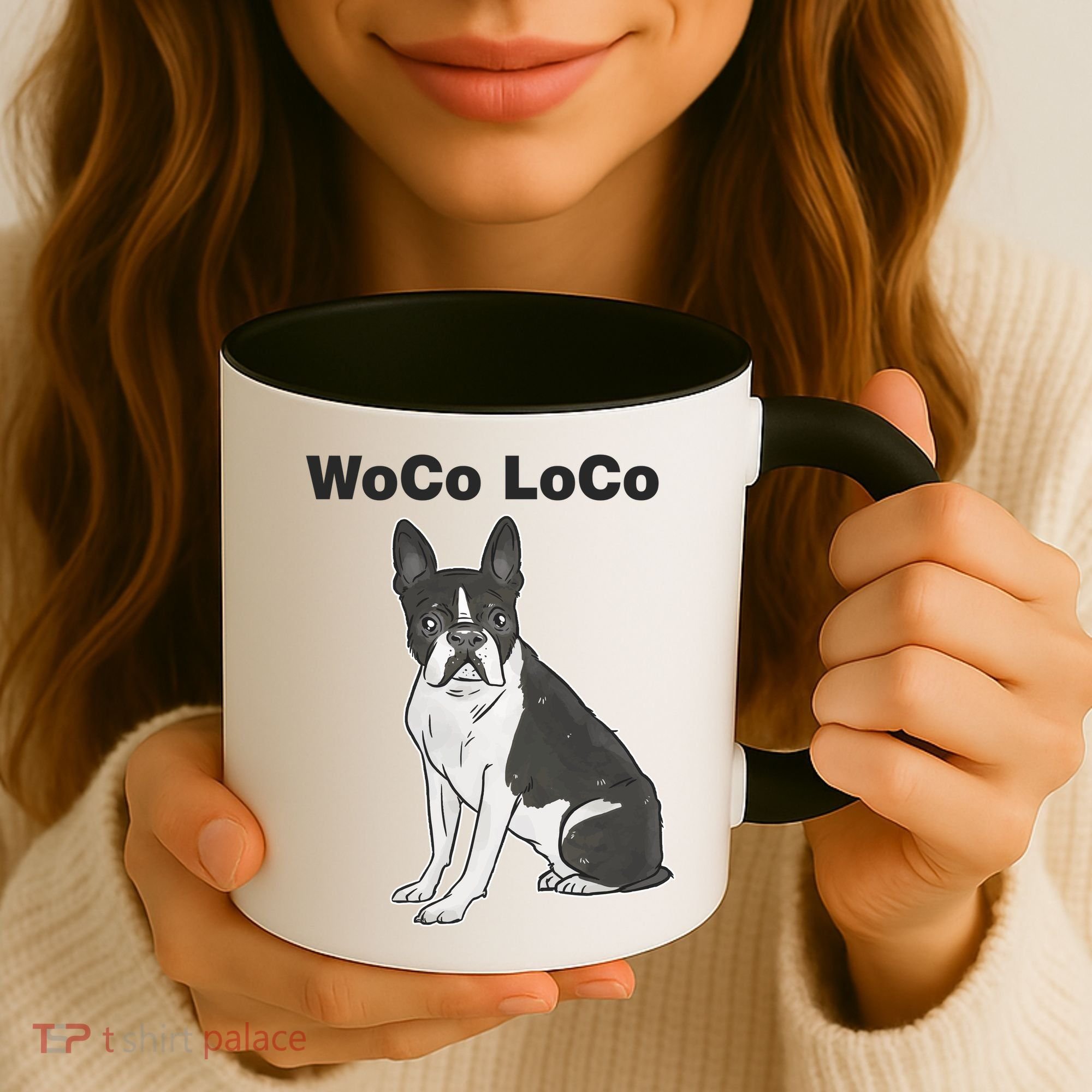 Woco Loco Boston Terrier Dog Coffee Mug