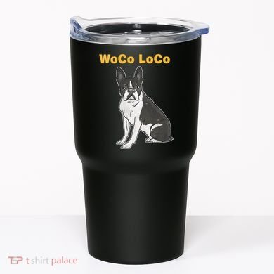 Woco Loco Boston Terrier Dog Tumbler