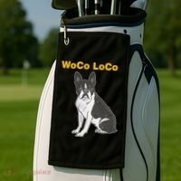 Woco Loco Boston Terrier Dog Golf Towel thumb 2