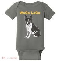 Woco Loco Boston Terrier Dog Baby Bodysuit thumb 0