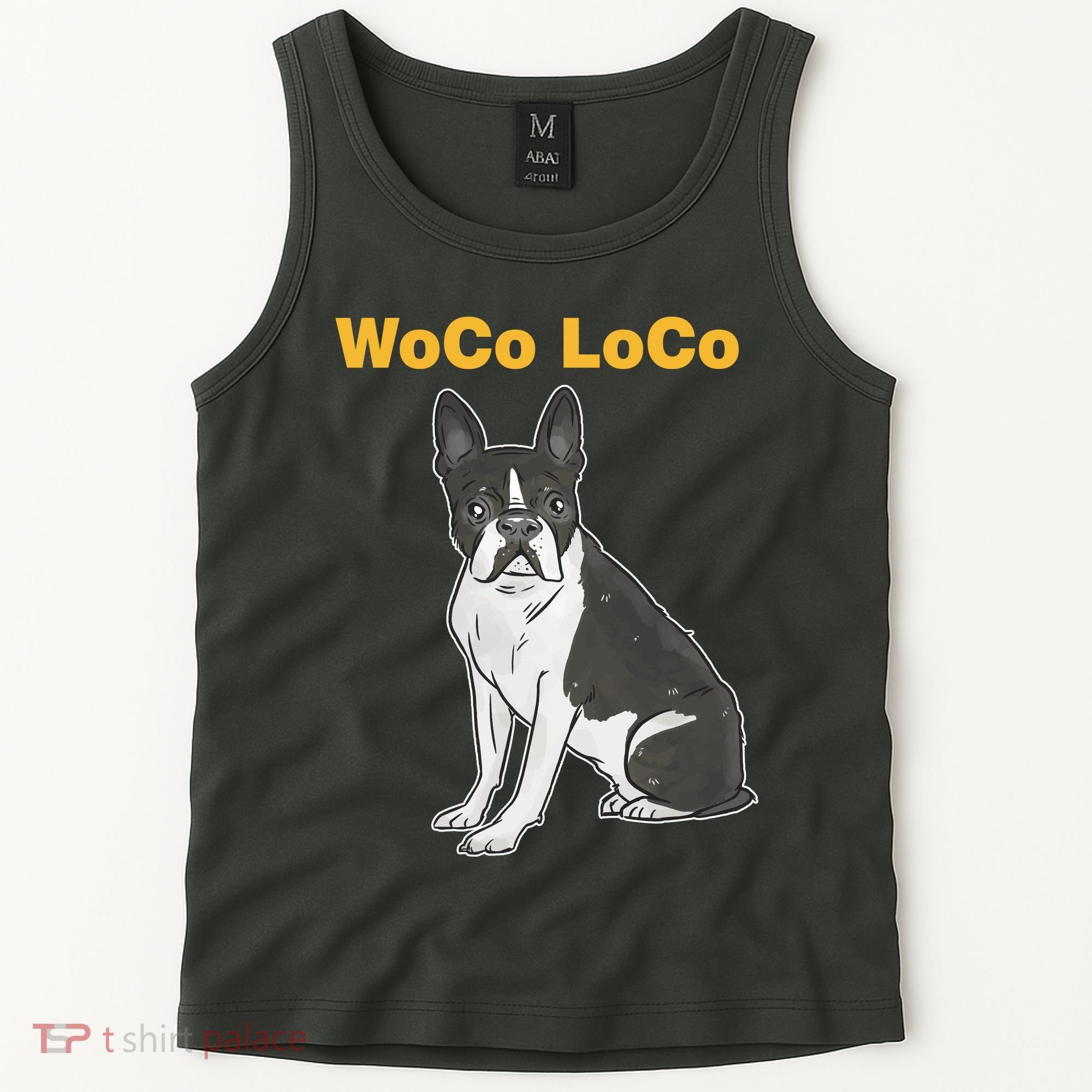 Woco Loco Boston Terrier Dog Tank Top
