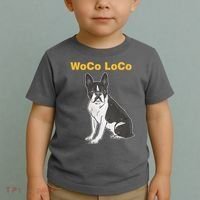Woco Loco Boston Terrier Dog Toddler T-Shirt thumb 2