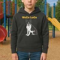 Woco Loco Boston Terrier Dog Kids Hoodie thumb 2