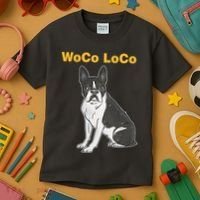 Woco Loco Boston Terrier Dog Kids T-Shirt thumb 3