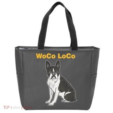 Woco Loco Boston Terrier Dog Tote Bag