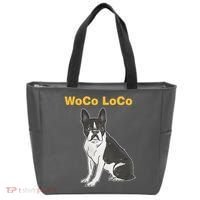 Woco Loco Boston Terrier Dog Tote Bag thumb 0