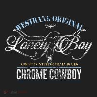 Westbank Lonely Boy North Pontchartrain Blues Chrome Cowboy Women's Sweatshirt thumb 2