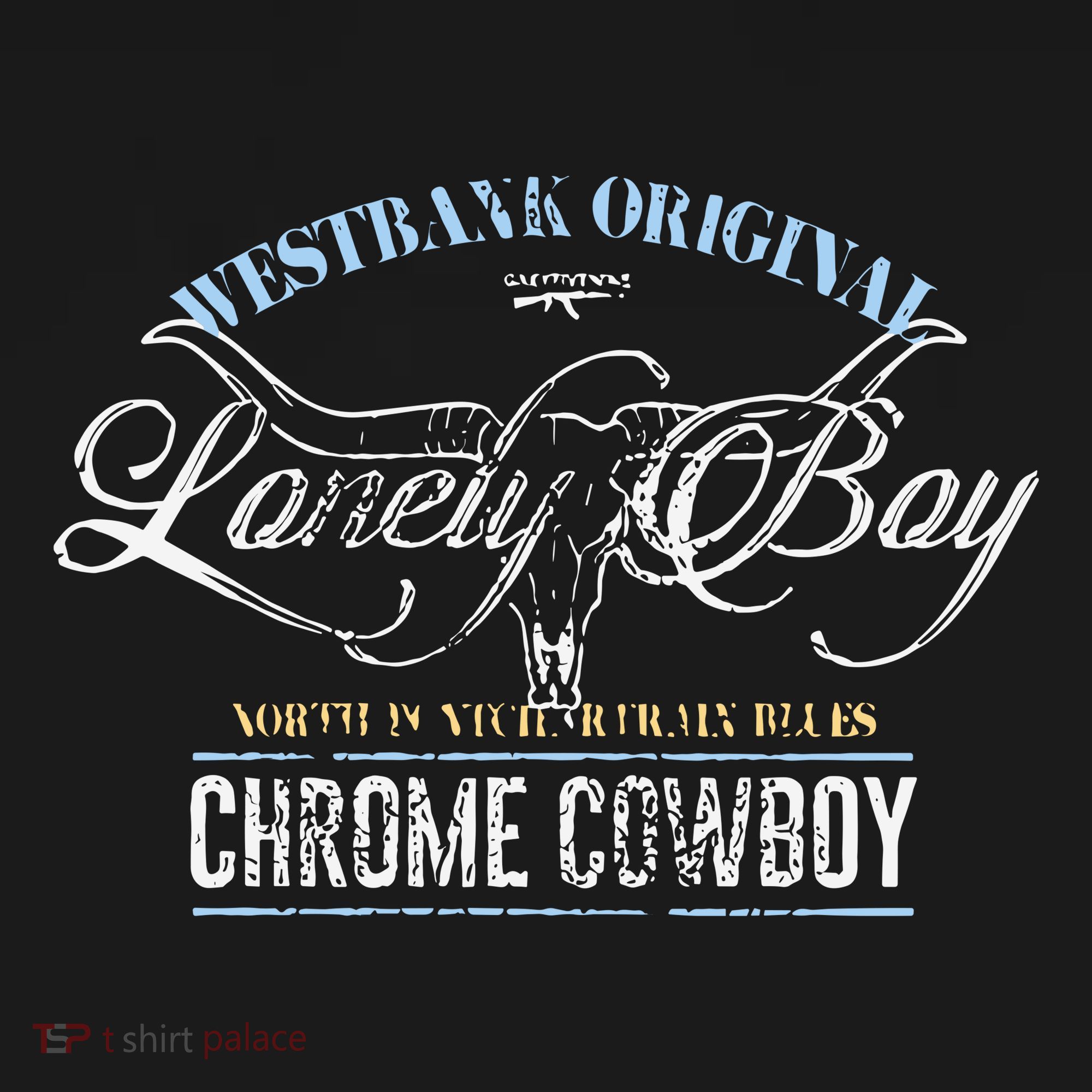 Westbank Lonely Boy North Pontchartrain Blues Chrome Cowboy Coaster