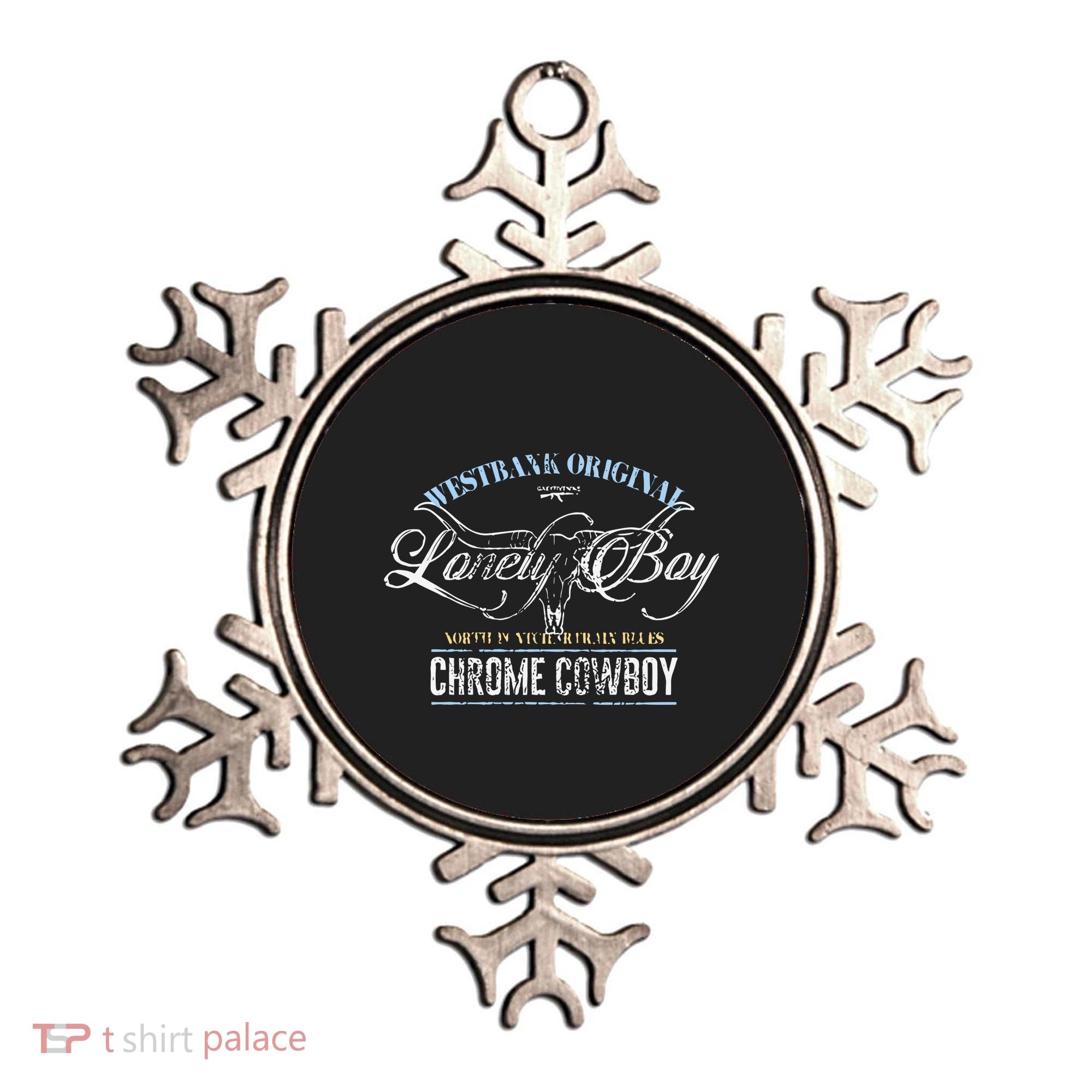 Westbank Lonely Boy North Pontchartrain Blues Chrome Cowboy Ornament