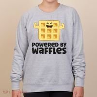 Waffle Lover Breakfast Waffles Powered By Waffles Women's Sweatshirt thumb 0