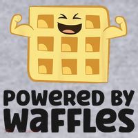 Waffle Lover Breakfast Waffles Powered By Waffles Women's Sweatshirt thumb 2