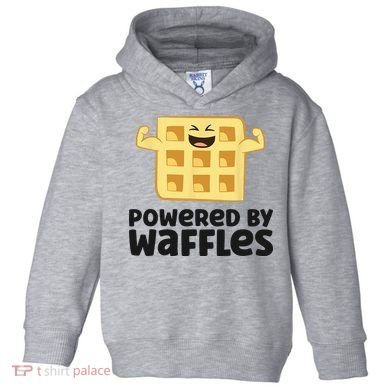 Waffle Lover Breakfast Waffles Powered By Waffles Toddler Hoodie