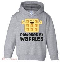 Waffle Lover Breakfast Waffles Powered By Waffles Toddler Hoodie thumb 0