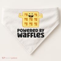 Waffle Lover Breakfast Waffles Powered By Waffles USA-Made Doggie Bandana thumb 0