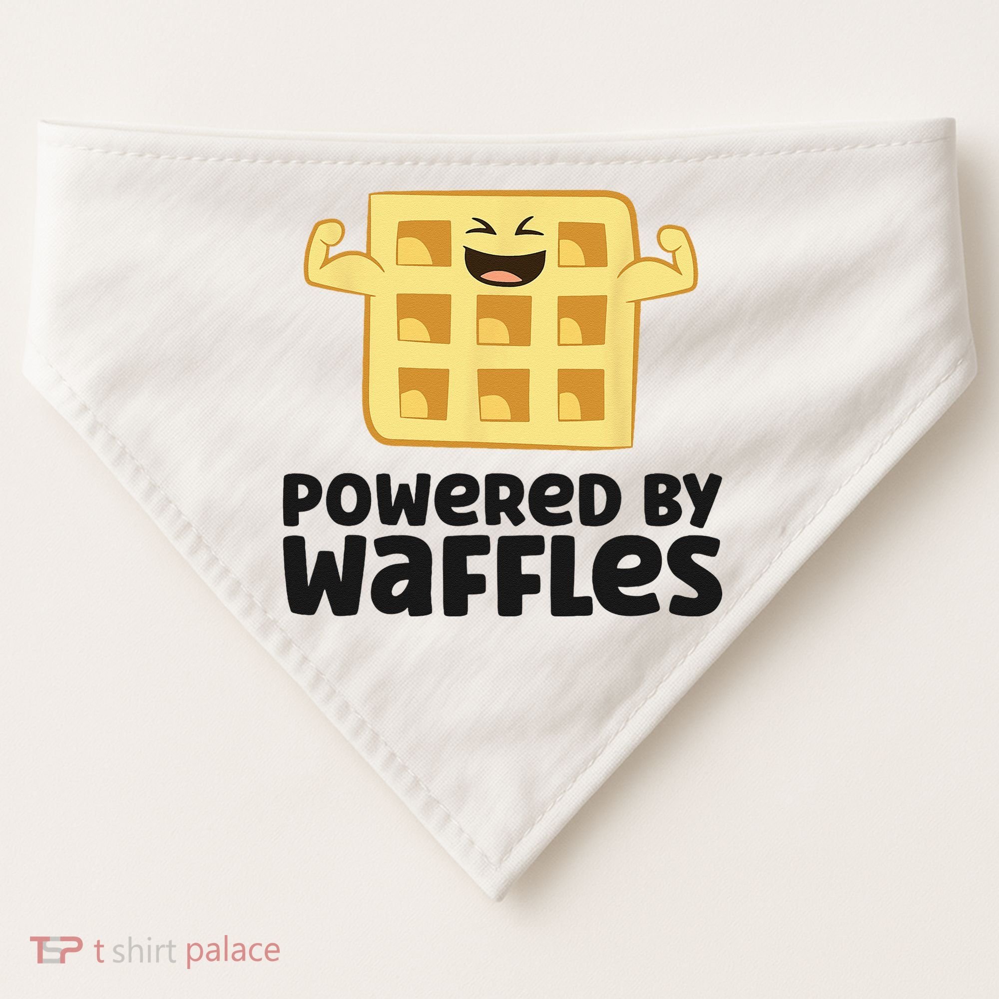 Waffle Lover Breakfast Waffles Powered By Waffles USA-Made Doggie Bandana