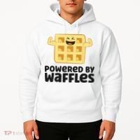 Waffle Lover Breakfast Waffles Powered By Waffles Hoodie thumb 2