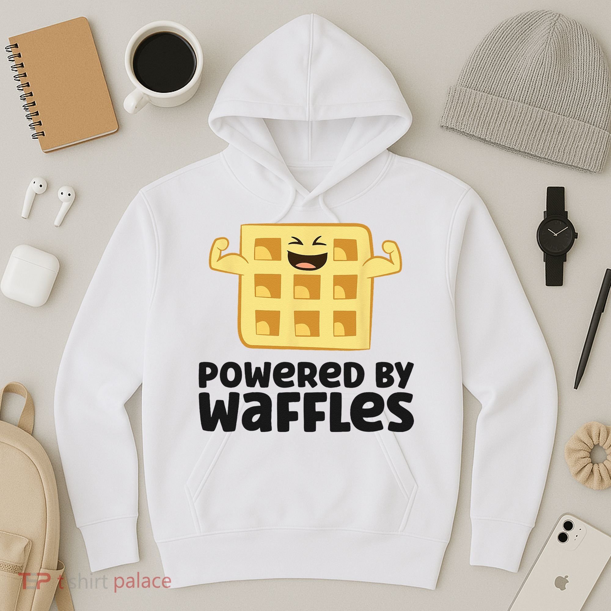 Waffle Lover Breakfast Waffles Powered By Waffles Hoodie