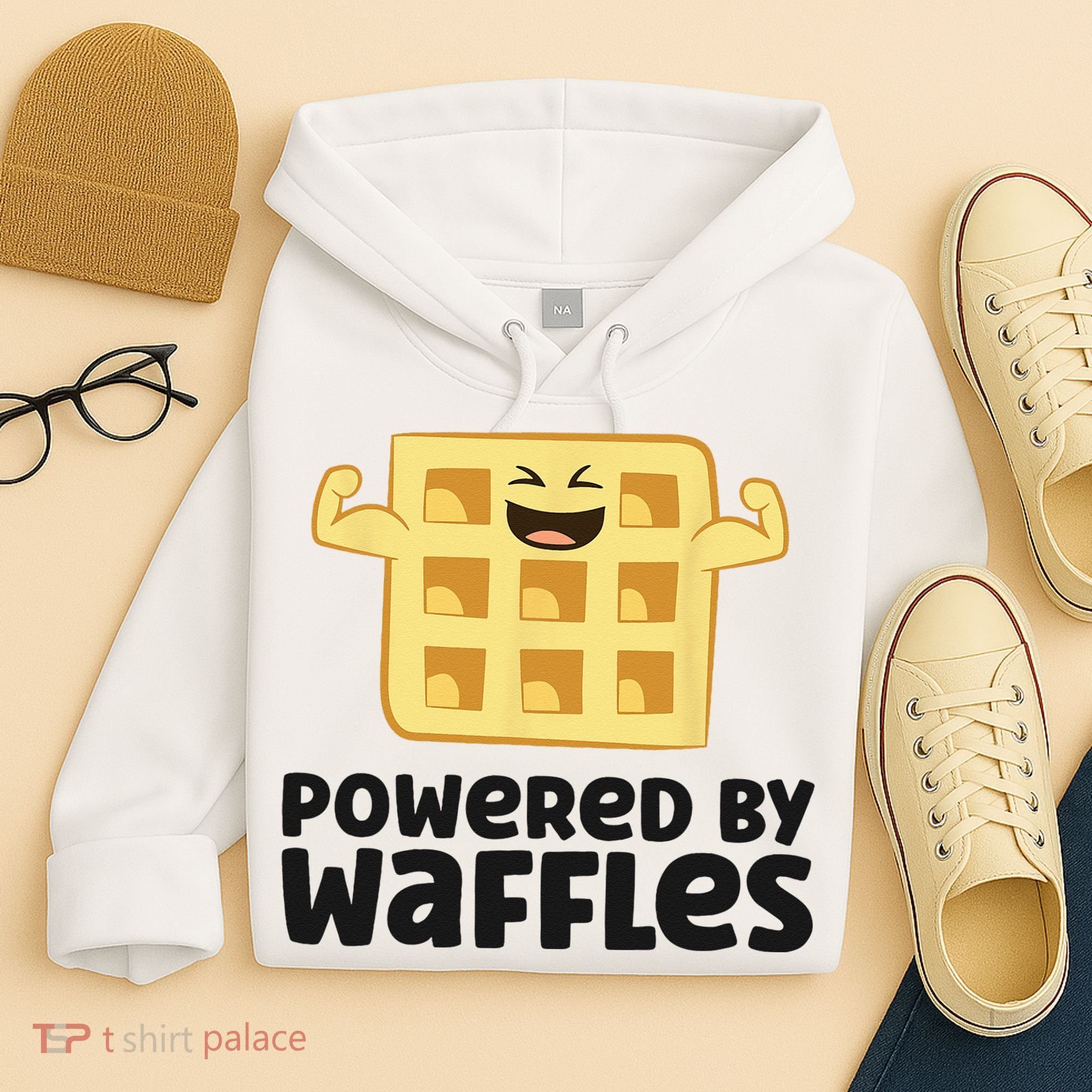 Waffle Lover Breakfast Waffles Powered By Waffles Hoodie
