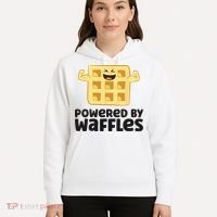 Waffle Lover Breakfast Waffles Powered By Waffles Hoodie thumb 5