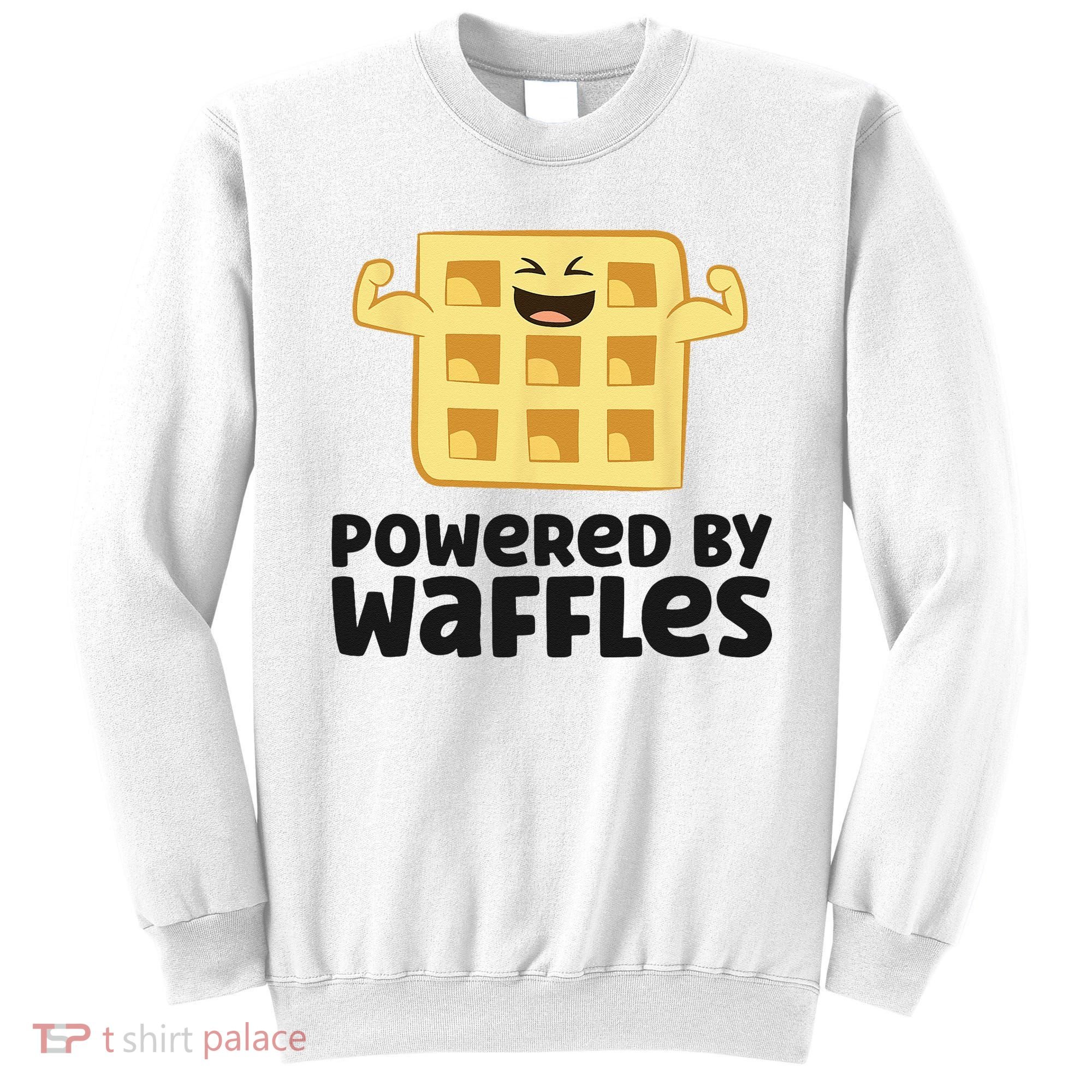 Waffle Lover Breakfast Waffles Powered By Waffles Sweatshirt