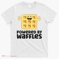 Waffle Lover Breakfast Waffles Powered By Waffles T-Shirt thumb 0