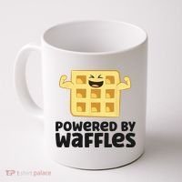 Waffle Lover Breakfast Waffles Powered By Waffles Coffee Mug thumb 0