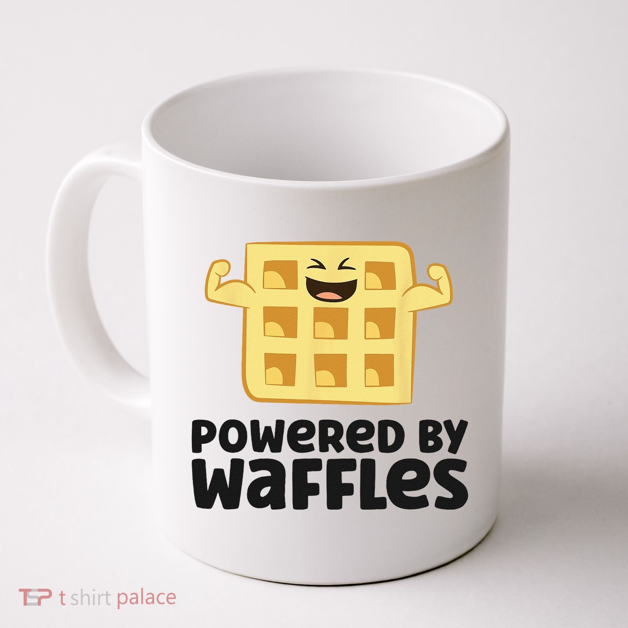 Waffle Lover Breakfast Waffles Powered By Waffles Coffee Mug