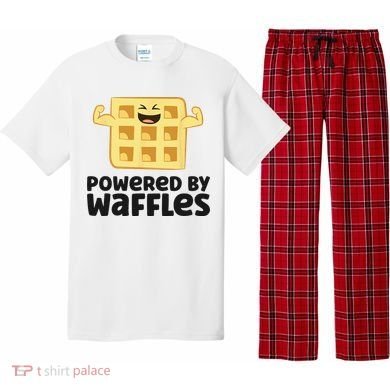 Waffle Lover Breakfast Waffles Powered By Waffles Pajama Set