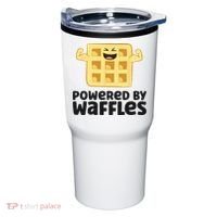 Waffle Lover Breakfast Waffles Powered By Waffles Tumbler thumb 0