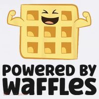 Waffle Lover Breakfast Waffles Powered By Waffles Ornament thumb 1