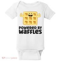 Waffle Lover Breakfast Waffles Powered By Waffles Baby Bodysuit thumb 0