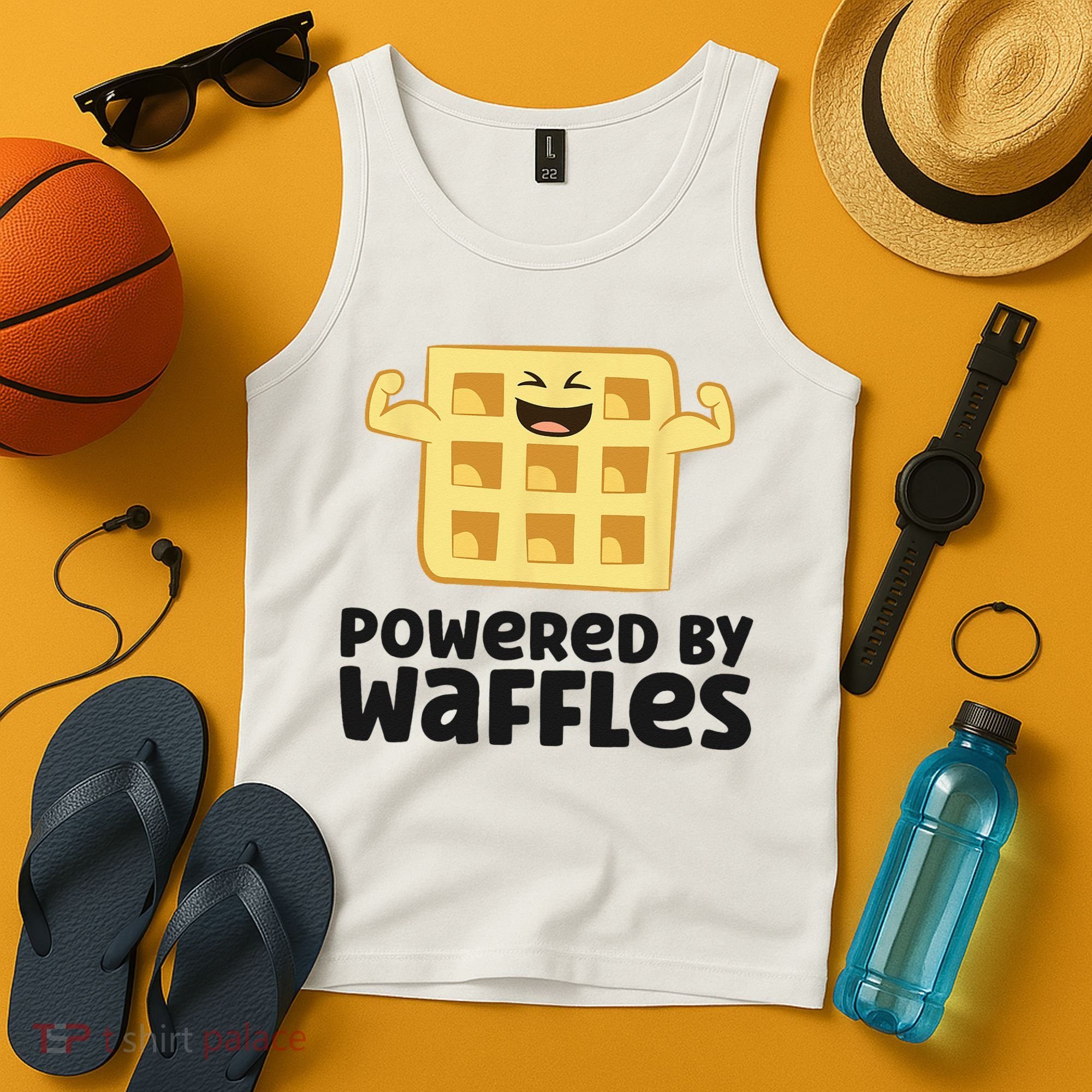 Waffle Lover Breakfast Waffles Powered By Waffles Tank Top