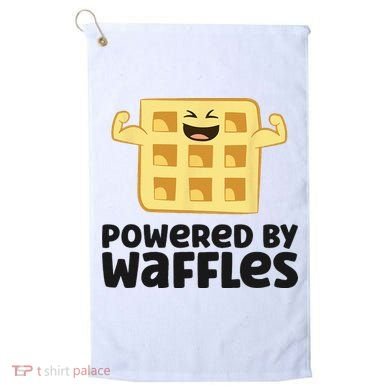 Waffle Lover Breakfast Waffles Powered By Waffles Golf Towel