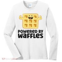 Waffle Lover Breakfast Waffles Powered By Waffles Women's Long Sleeve Shirt thumb 0