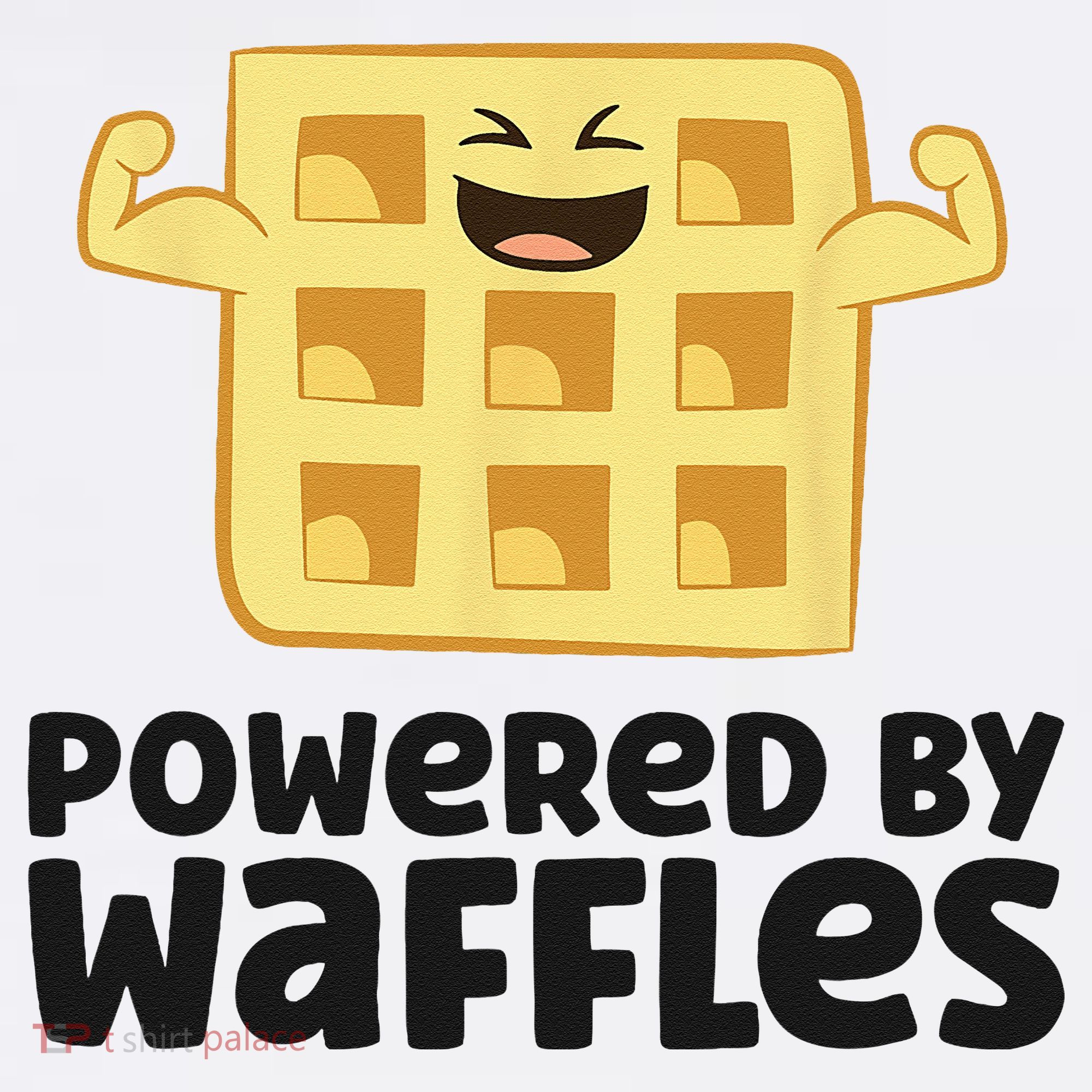 Waffle Lover Breakfast Waffles Powered By Waffles Women's Long Sleeve Shirt