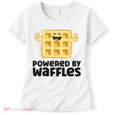 Waffle Lover Breakfast Waffles Powered By Waffles Women's T-Shirt